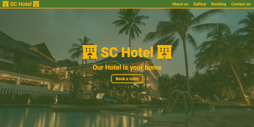 Website about fictional Hotel